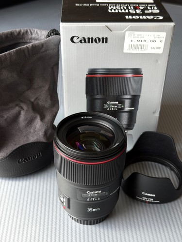 Obiettivo canon 35mm 4l - ef,